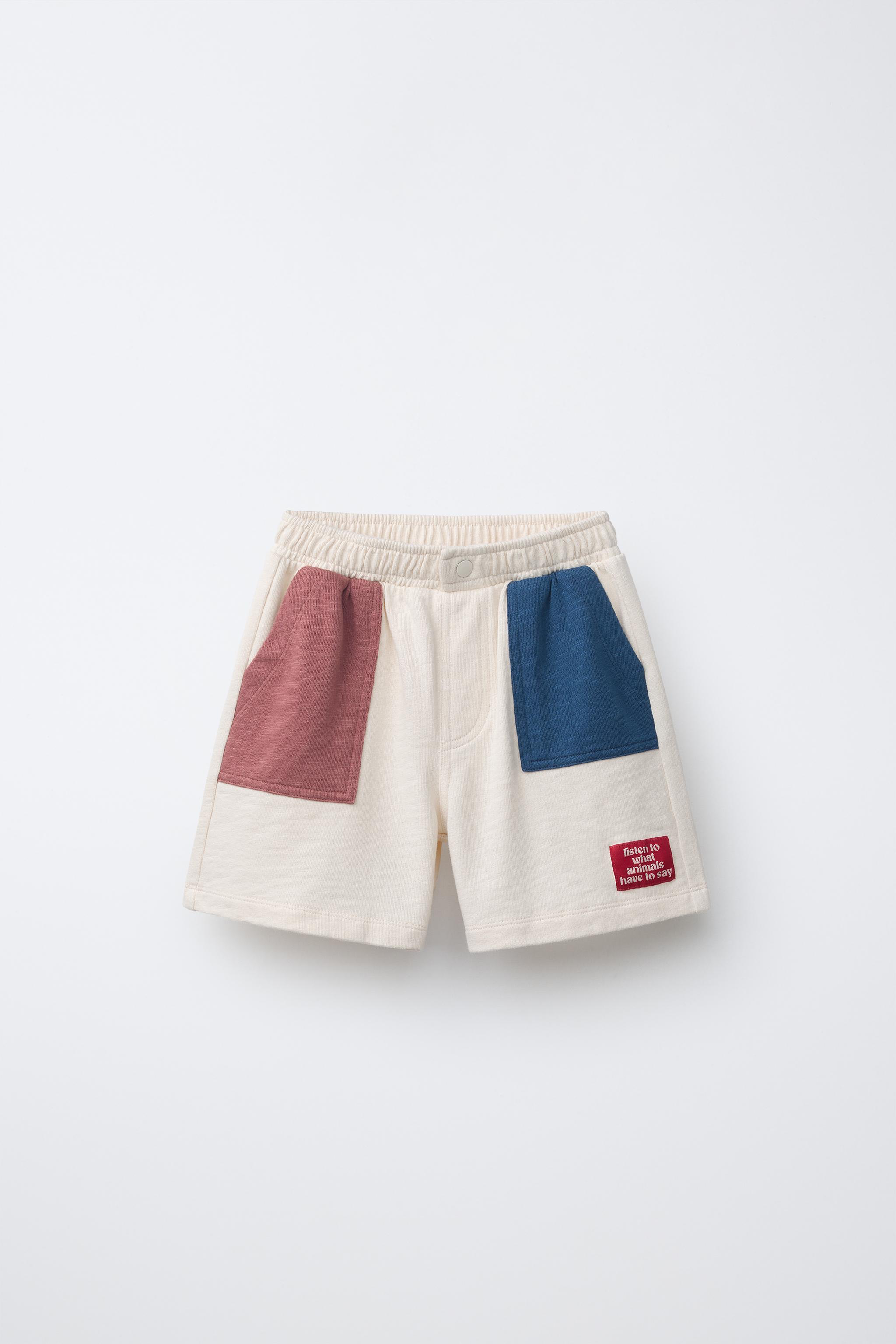 COLORBLOCK PLUSH SHORTS